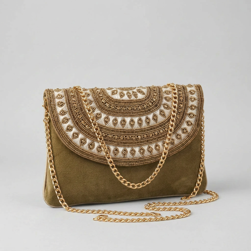 Golden Mandala Clutch