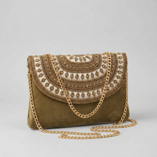 Golden Mandala Clutch