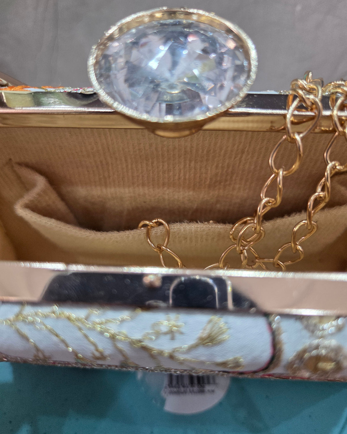 Satrangi Chikankari Clutch
