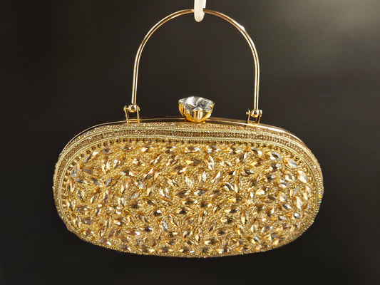 Golden Party Clutch