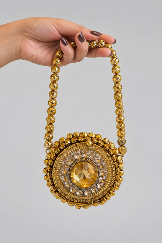Golden Ghungroo Mini Bag