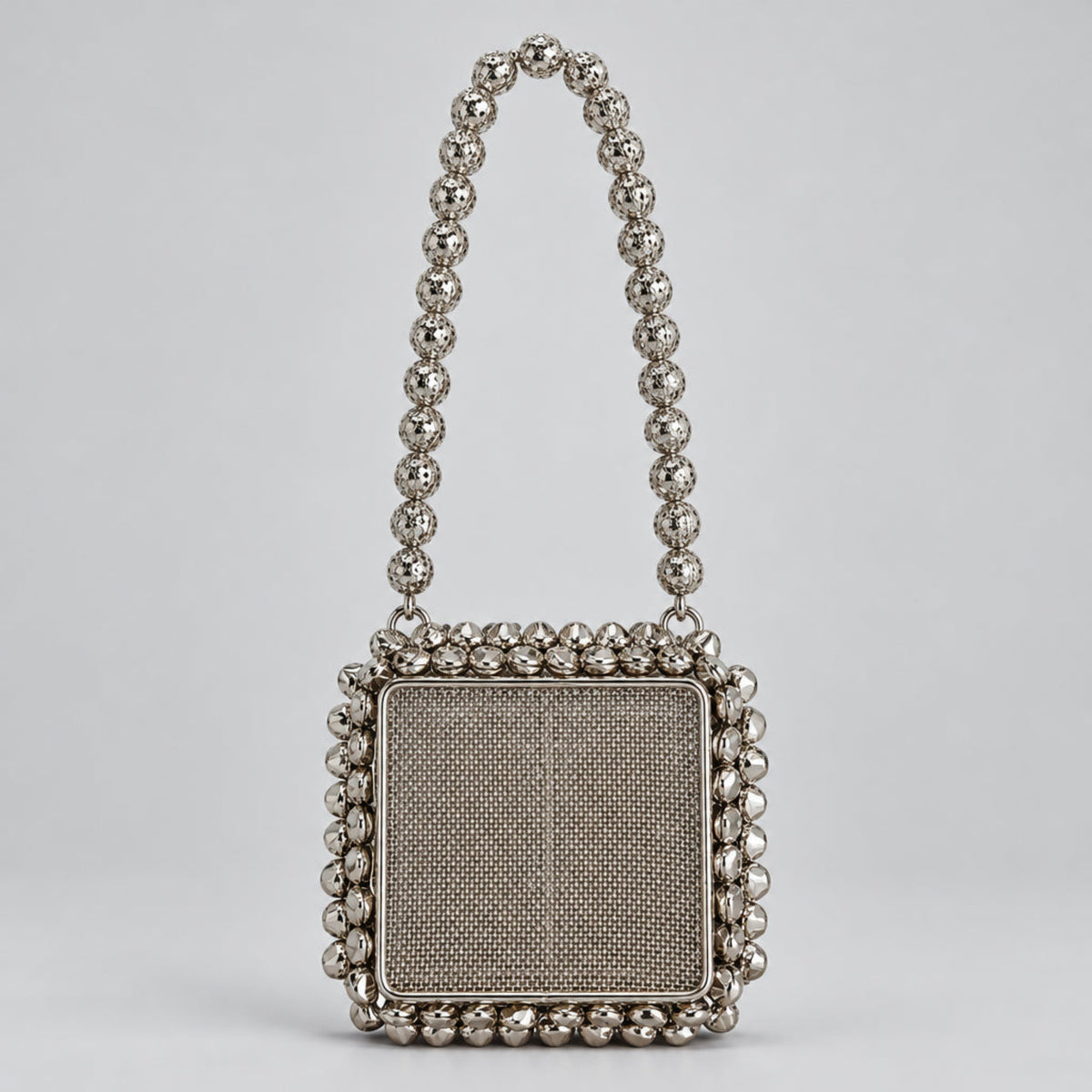 Silver Ghungroo Metal Mini bag