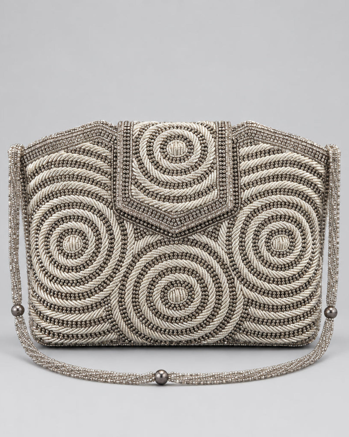 Chandrika Silver Clutch