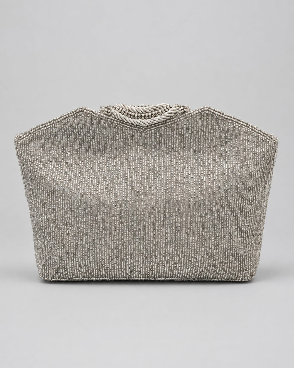 Chandrika Silver Clutch