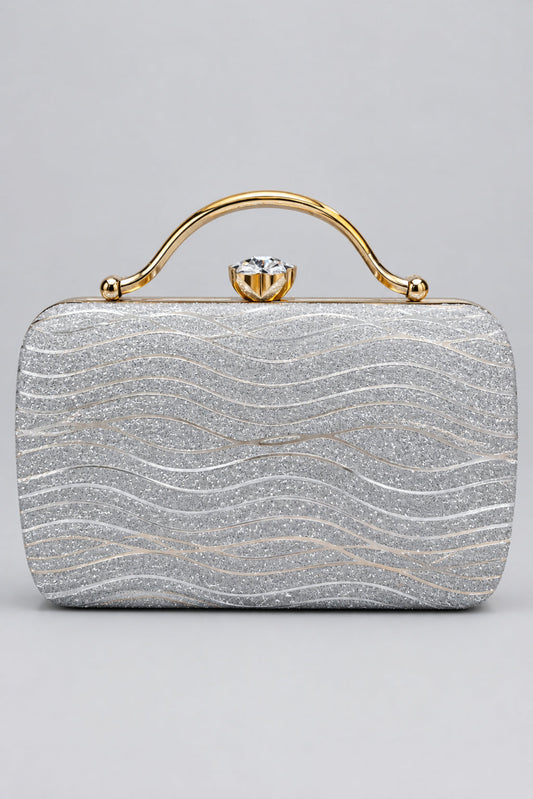 Silver Reverie Clutch