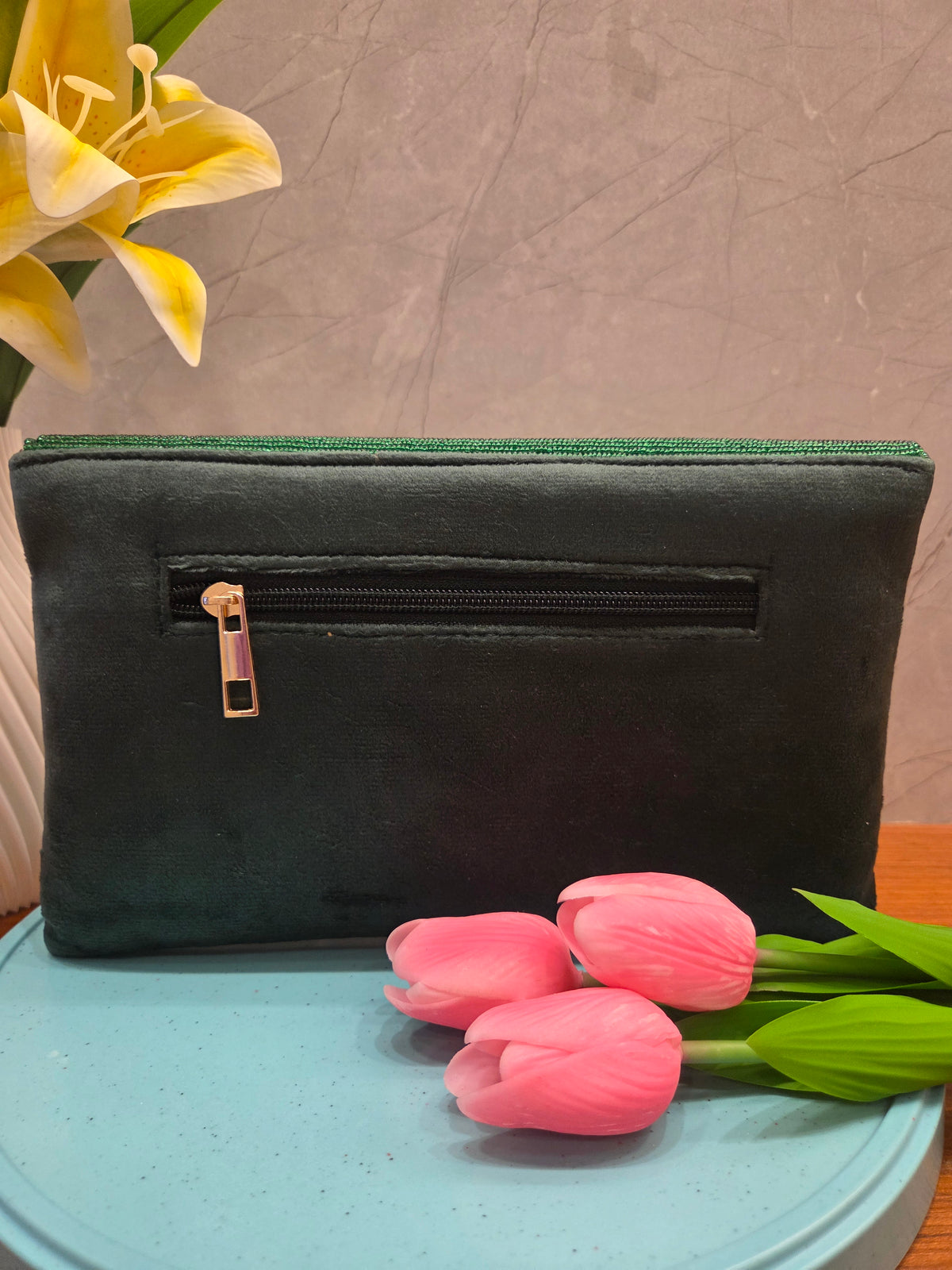 Mayura Stone-Studded Flap Bag
